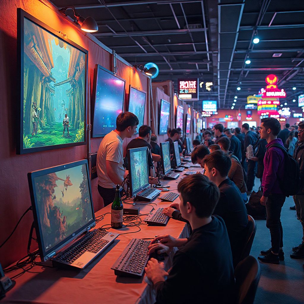 Indie game showcase at GameCon