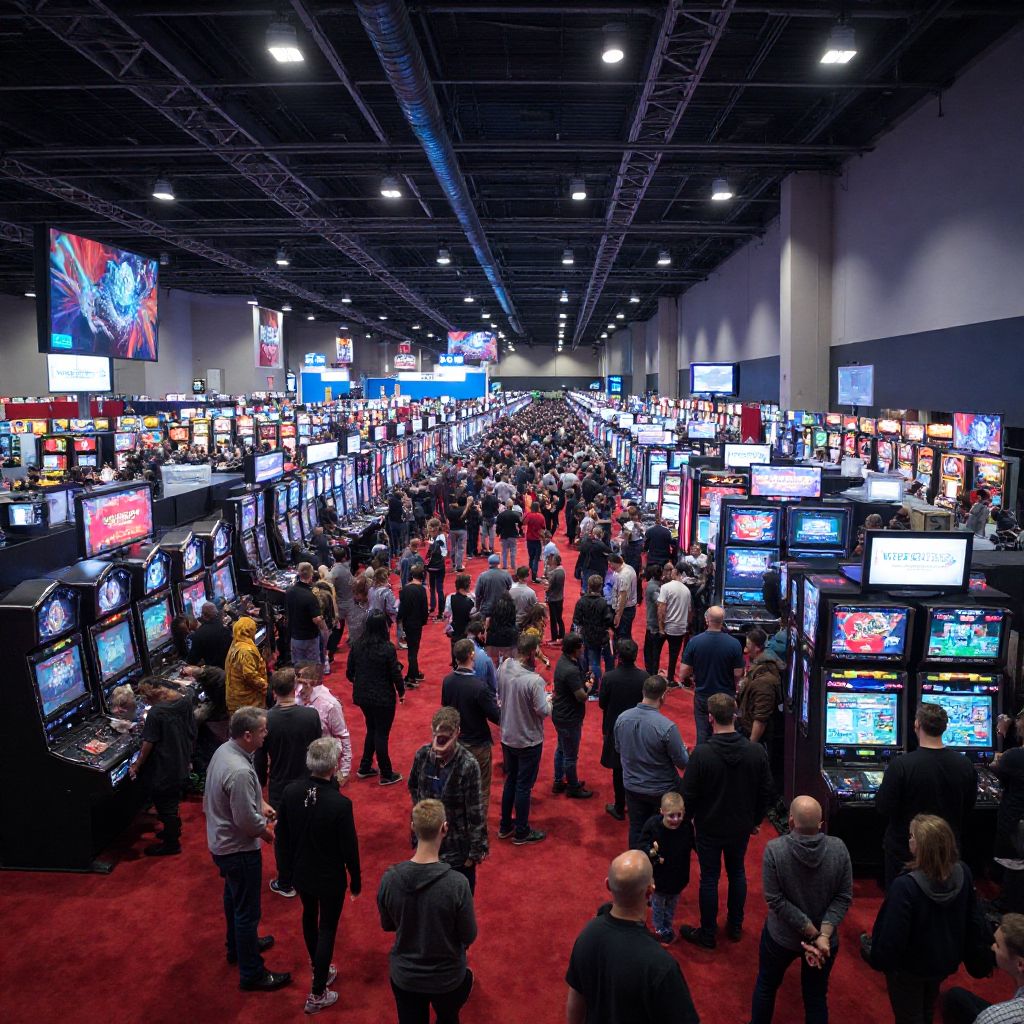 GameCon Expo main hall with crowds