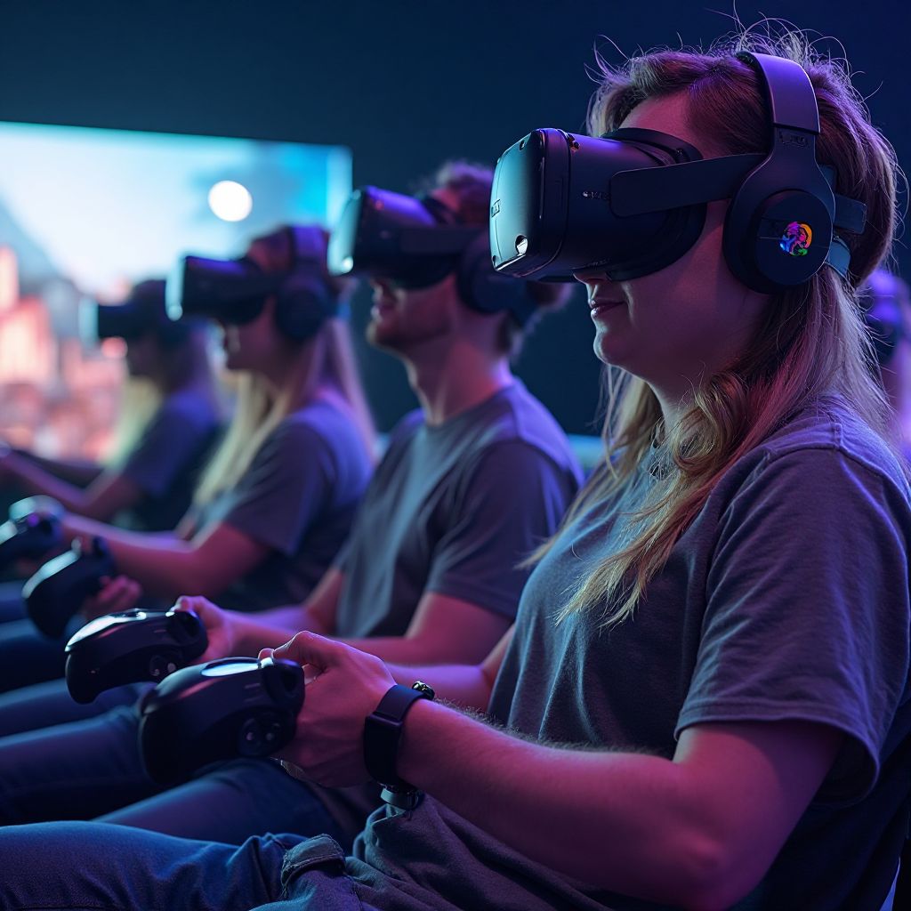 Virtual reality gaming area